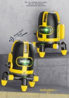 Niveau laser à lumière verte 827, faisceau fin, infrarouge, auto-nivelant, projecteur de lignes extérieur, 2 lignes, 5 lignes