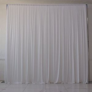 Wedding Stage Curtain Elastic Gauze Polyester Square Elegant <b>Ceiling</b> Decorations Milky White Background Cloth - Product Image 1