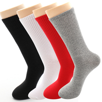 Chaussettes de sport personnalisées en coton tricoté pour hommes et garçons, avec broderie et logo, sans minimum de commande, pour l'automne