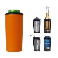 Seaux, glacières et supports modernes en acier inoxydable à double paroi isolés sous vide, refroidisseurs et bacs à vin, idéaux pour les cadeaux d'affaires