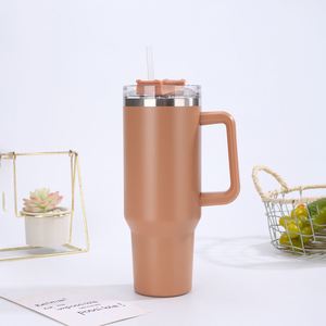 Gobelet de voyage H1.0 pour voiture, 40 oz, à double paroi isolée, avec couvercle, paille et base antidérapante, personnalisable avec logo ODM - Product Image 1