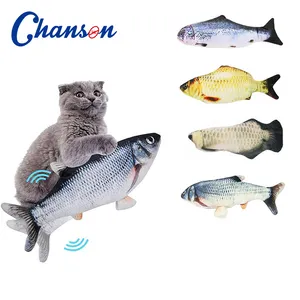 Hot Sale Pet Supplies USB Electric Moving Cat Kicker Fish Toy Floppy Wiggle Fish Animal Toy Interactive Teaser Toy
