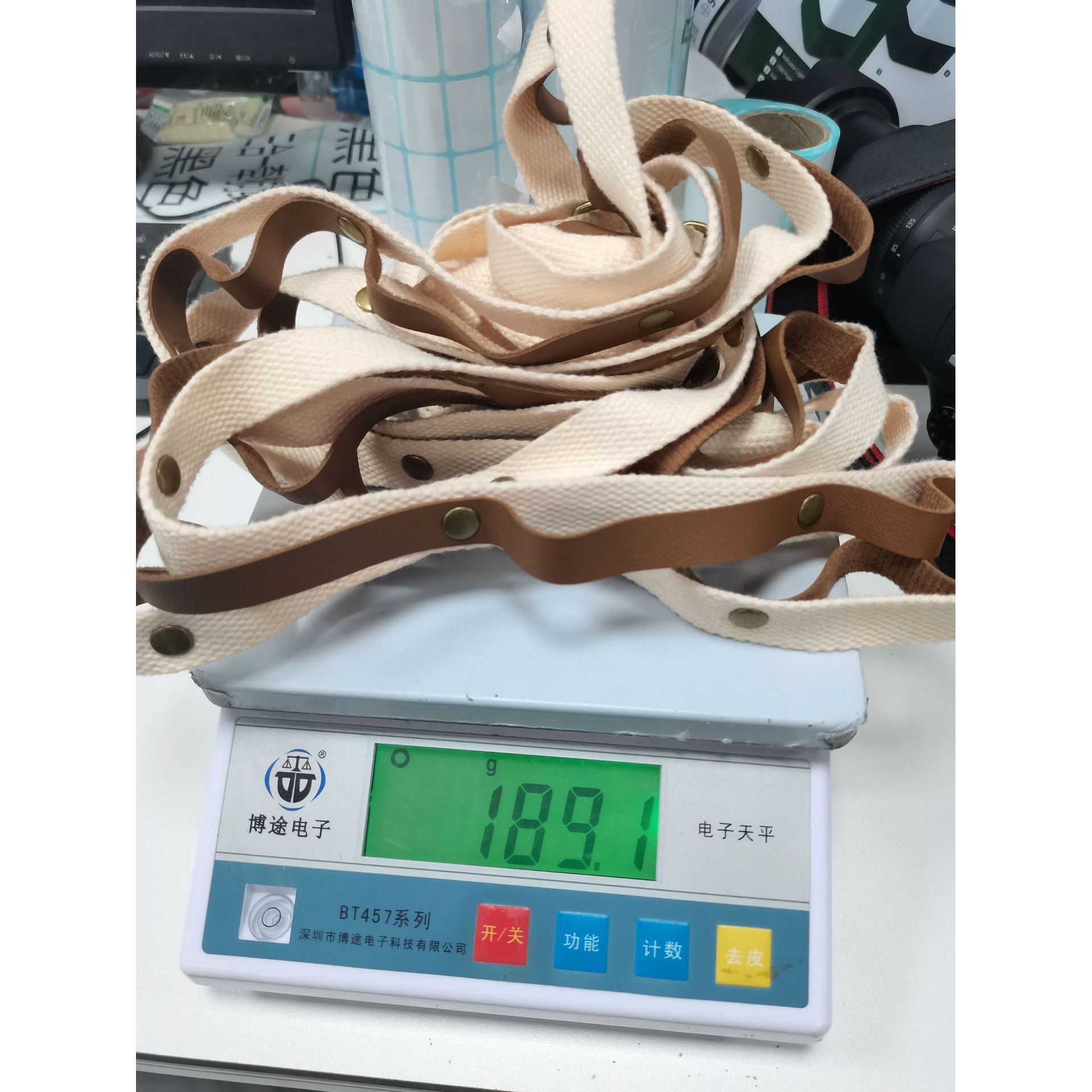 Cordón caqui sin gancho