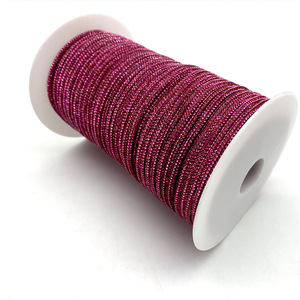 Vente directe d'usine 3mm diamètre 6 rangées cristal Strass dentelle cristal <span class=keywords><strong>diamant</strong></span> strass cristal corde Strass <span class=keywords><strong>cordon</strong></span> pour chaussures lacets - Product Image 2