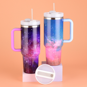 Botol Termos Tumbler Gaya Bohemian Anti Bocor Bebas BPA, Baja Anti Karat Vacuum Insulated 40oz Versi Baru - Product Image 3