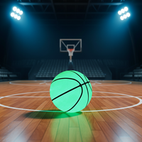 Ballon de basketball taille 7 personnalisable avec logo, en caoutchouc butyle durable pour l'extérieur, en cuir PVC, gonflable, pour l'entraînement sportif