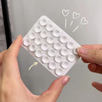 Accessoires de téléphone en caoutchouc silicone écologiques : Autocollant de maintien, support arrière pour téléphone, support de téléphone à ventouse en silicone, ventouse adhésive