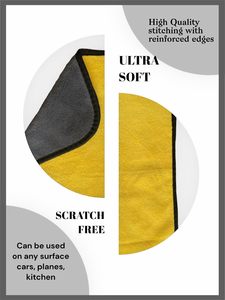 Paño de Microfibra NOVISON de Alta Densidad con Logotipo Personalizado, Felpa de Coral Suave de Secado Rápido, Tejido de 600gsm 800gsm, Altamente Absorbente para Lavado de Autos - Product Image 2