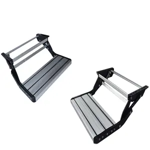 Strong portabl single layer folding aluminum stairs rv step