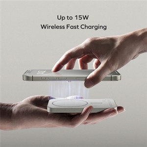 <span class=keywords><strong>MOMAX</strong></span> Q.MAG X Cargador inalámbrico magnético de metal mate de alto grado 5000mAh Banco de energía para teléfono celular - Product Image 3