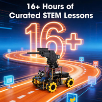 ACEBOTT Kit de Robot Coche de Polo Acuático Personalizado para Educación STEM, ESP32 4WD Mecanum, Kits de Robots de Codificación DIY STEM para Arduino