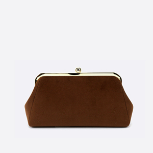 Pochette cosmétique décorative en velours avec fermoir métallique et poignée pour cadeaux de demoiselles d'honneur et rangement de maquillage - Product Image 5