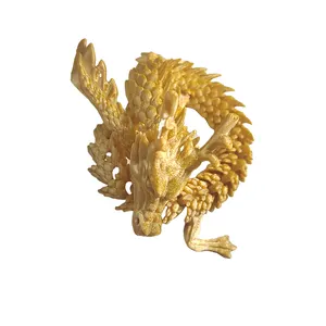 Custom Crystal Dragon Baby 3D Printing Service Articulated 3D Printing Dragon Toys Rapid Prototype