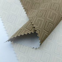 Tissu tricoté en pongé de cuir PU léger, doux au toucher, effet soie, épaisseur 0,18 mm, anti-moisissure, résistant à l'abrasion, pour la vente en gros