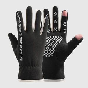 Unisex Winter Fleece Lined Touch Screen Cycling <b>Gloves</b> Thermal Insulated Outdoor Sport <b>Gloves</b> <b>Warm</b> <b>Gloves</b> for Riding - Product Image 1