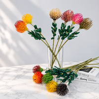 Fleur artificielle de protée coussin de fleurs en gros pour bouquets de mariée, décoration intérieure et arrangements floraux
