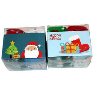 冬箱入りクリスマスソックス快適コットンクリスマスソックス5ペアクリスマスギフトミッドチューブユニセックスクルーソックス - Product Image 5