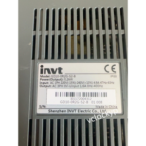 Convertisseur de fréquence Invt d'occasion GD10-0R2G-S2-B 200W 0.2KW - Product Image 3
