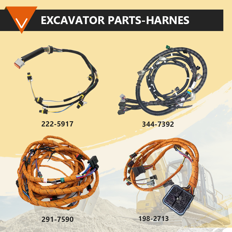 ベルページ E324D Excavator Wiring Harness for Caterpillar 267-8020