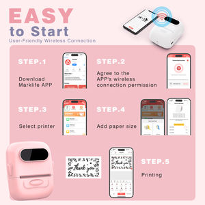 Impresora de Etiquetas Térmicas de Diseño Minimalista Marklife Mini Impresora de Logos Portátil Máquina de Impresión de Pegatinas para Pequeñas Empresas - Product Image 2