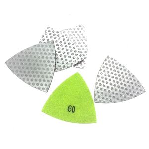 <span class=keywords><strong>3</strong></span>インチ花崗岩大理石トライアングルフックループろう付け研磨パッド - Product Image 3