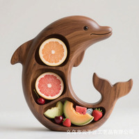 Op Maat Gemaakte Creatieve Houten Trays Octopus Charcuterie Plateau In Verschillende Vormen Met Gravure Voor Fruit & Groente Display
