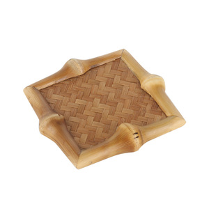 Bamboo Woven <b>Teacup</b> Coasters Heat Insulation Mats Chinese Style Tea Room Kung Fu Tea Set Accessories - Product Image 5