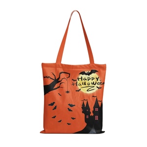 DLBZ Vente en gros Sac fourre-tout en toile de chanvre durable, multifonctionnel, tendance, réutilisable, personnalisé, écologique, pour Halloween - Product Image 1