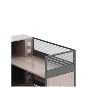 Estación <span class=keywords><strong>DE</strong></span> TRABAJO ejecutiva original y moderna <span class=keywords><strong>de</strong></span> color madera, <span class=keywords><strong>escritorio</strong></span> <span class=keywords><strong>de</strong></span> oficina para 1 persona con salida y estante para muebles <span class=keywords><strong>de</strong></span> oficina expandibles - Product Image 5