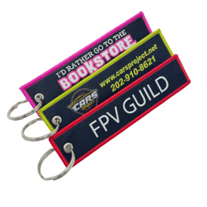 Porte-clés personnalisé en tissu tissé durable avec <span class=keywords><strong>logo</strong></span> brodé, design libre et personnalisable, vente en gros - Product Image 3