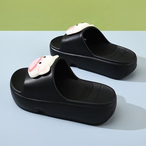 Sandales d'été pour femmes Guru en EVA, roses, à bout ouvert, semelle épaisse antidérapante, imprimé animal mignon, pour l'extérieur - Product Image 2