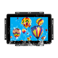 Moniteur tactile industriel encastré haute luminosité, étanche en extérieur, 7, 10.1, 15.6, 15, 17, 19 pouces, IP65, VESA, capacitif