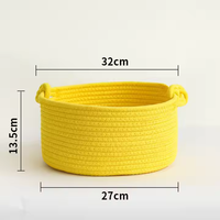 Panier de rangement multifonctionnel écologique en tissu de coton pliable pour les collations, les vêtements, les jouets, les cosmétiques