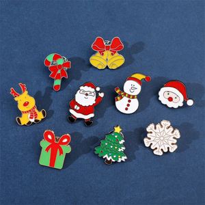 Nuevo Pin de Solapa de Metal Esmaltado Personalizado 2023, con Diseños de Árbol Teñido, Ciervo, Santa, Bufanda, Muñeco de Nieve y Feliz Navidad, en Versiones Suave y Dura - Product Image 2