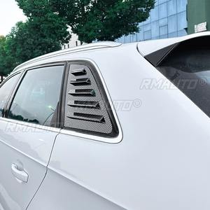 Embellecedor de ventana trasera triangular tipo aleta de tiburón para Audi A3 S3 8V hatchback 2014-2020, cubierta embellecedora de ventana de ventilación lateral trasera, accesorios para coche - Product Image 5