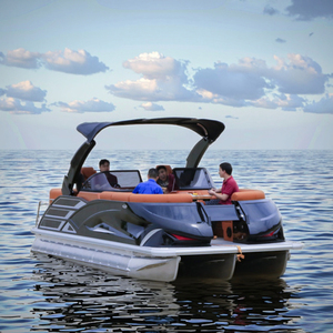 Nouvelle arrivée <span class=keywords><strong>Bateau</strong></span> ponton de luxe en fibre de verre pour la pêche et le divertissement Yacht à <span class=keywords><strong>voile</strong></span> de <span class=keywords><strong>6m</strong></span> avec remorque en option Matériau de coque en PRF - Product Image 4