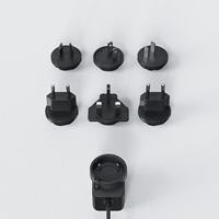 Chargeur de voyage universel interchangeable Micro USB 5V/1A Adaptateur pour écouteurs de téléphone OCP Court-Circuit Compatible avec JP EU UK