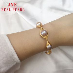 Gelang mutiara air tawar mutiara sedikit cacat gelang lilit gadis kepribadian ornamen - Product Image 5