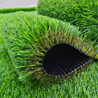 Gazon artificiel d'extérieur doux pour l'automne, résistant au feu, tapis de gazon synthétique pour jardin