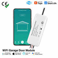 Module de commande de porte de garage intelligente WiFi Tuya avec contrôle par application, compatible Alexa et Google Home