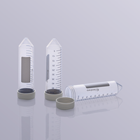 Tube à centrifuger de 50mL avec bouchon à vis à fond conique, tubes d'échantillons à bouchon gris (Biosharp)