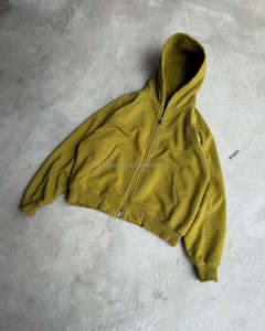 Sudadera con Capucha Estilo Urbano OEM&ODM, Algodón French Terry, Lavado Ácido, Vintage, Logotipo Personalizado, Oversize, Lavado a la Piedra, Efecto Desgastado por el Sol - Product Image 4