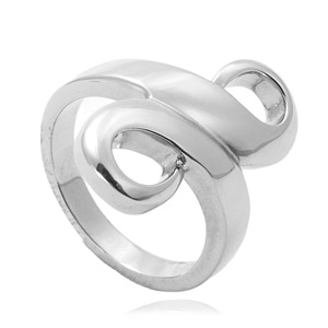 Musical Symbol <b>Ring</b> Titanium Steel Hollow Figure 8 Women's Punk Style Retro Gift Size 27 - Product Image 1