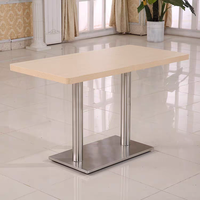 Ensemble table et chaises en acier inoxydable pour usage commercial dans les écoles, restaurants, parcs, fermes - Design moderne, durable et confortable