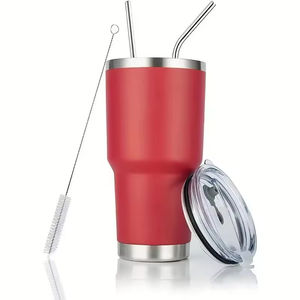 Thermos en acier inoxydable de grande capacité de 30 oz, gobelet de voiture anti-fuite pour boissons chaudes et froides - Product Image 5