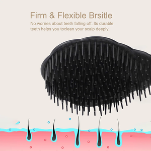 Brosse de massage du cuir chevelu Zenidoo en silicone, style moderne, entièrement naturelle, pour soulager les démangeaisons des racines des cheveux, brosse de douche, brosse à shampoing pour le corps - Product Image 5
