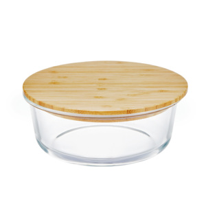 Kiler mutfak dolabı dolabı organizatör yemek kabı ahşap gıda kabı cam yemek kabı - Product Image 3
