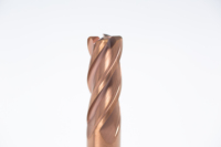 Fraise à bout arrondi à 4 cannelures, revêtement TiSiN, HRC60, fraise à usiner CNC durable, carbure, 35 hélices, universel, métal, ODM, OEM