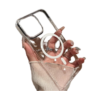 Étui de protection transparent de luxe en TPU pour téléphone PC absorbant les chocs tout compris pour 15 14 13 <span class=keywords><strong>Pro</strong></span> Max avec emballage de sac Opp - Product Image 1