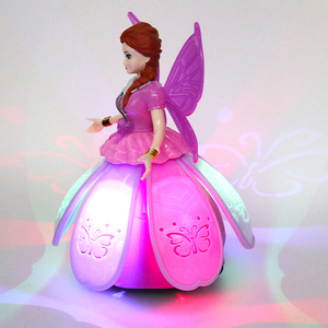 Poupée fantaisie électrique pour enfants personnalisée bon marché vente en gros musique légère rotative danse universelle jouet princesse fille - Product Image 6